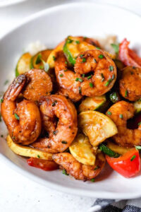 Air Fryer Cajun Shrimp and Veggies