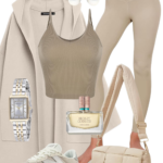 Effortless Neutrals: Cozy and Chic Activewear Look